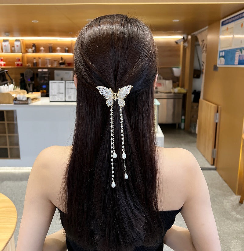 Butterfly Fringe Hair Clip