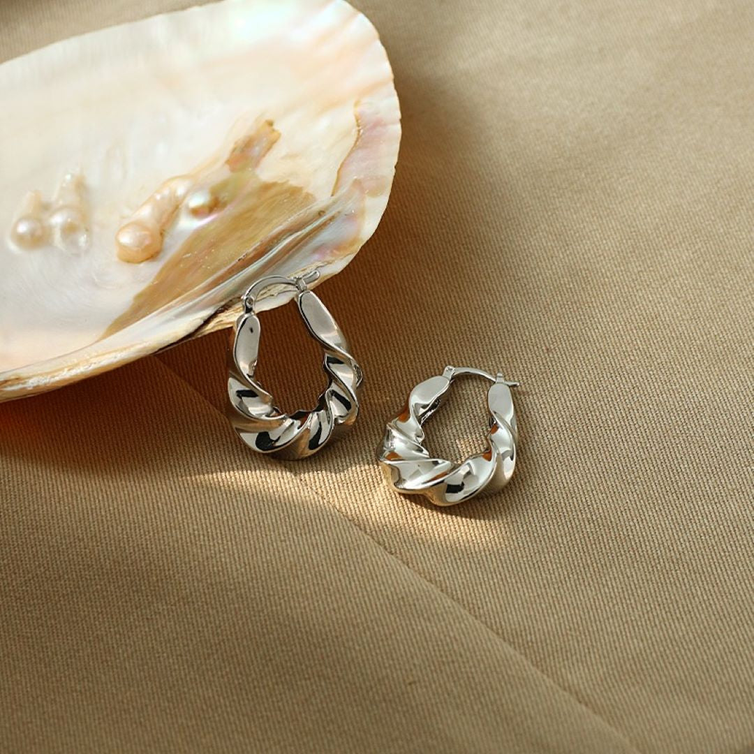 Twisted Hoop Earring