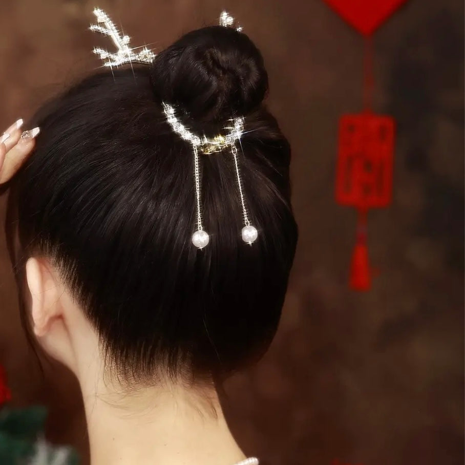 Tassel Bead Hair Clip