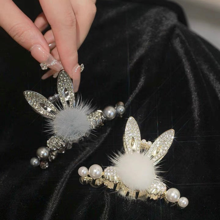 Rabbit Plush Hair Clip