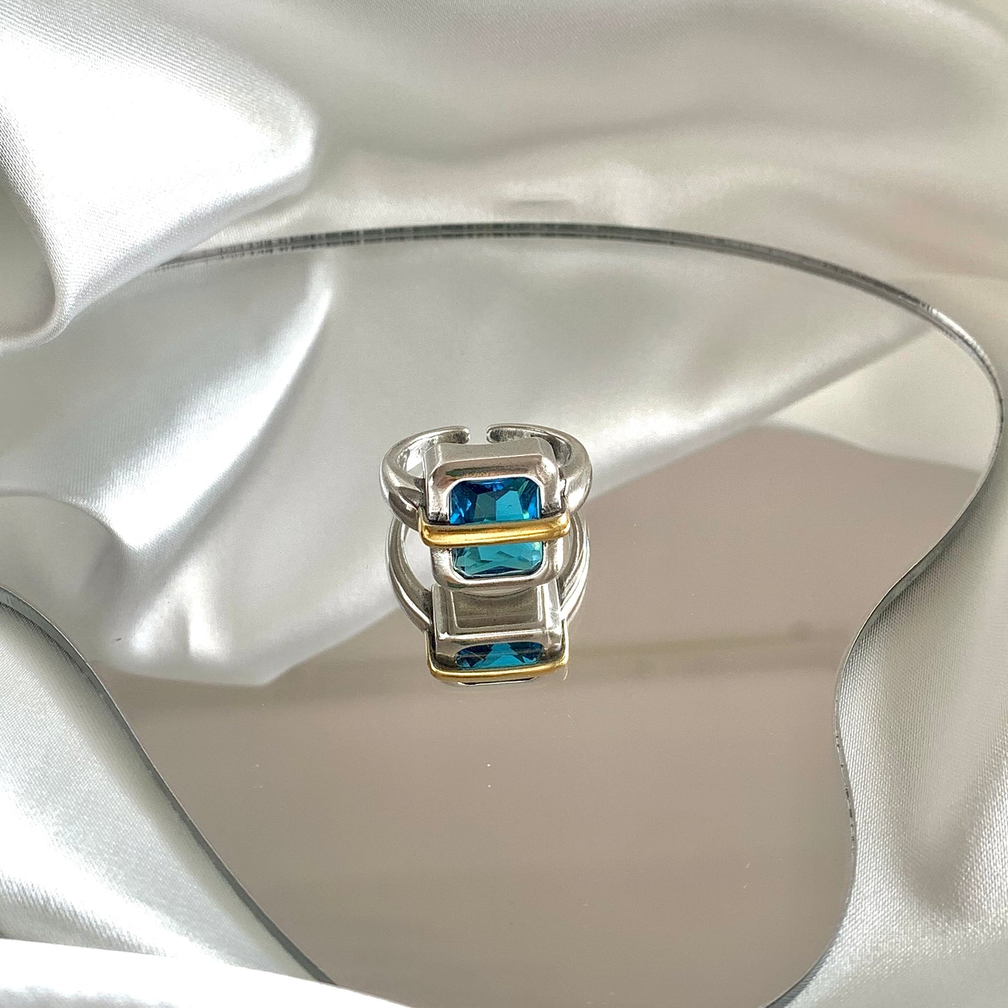 Blue Moonstone Ring