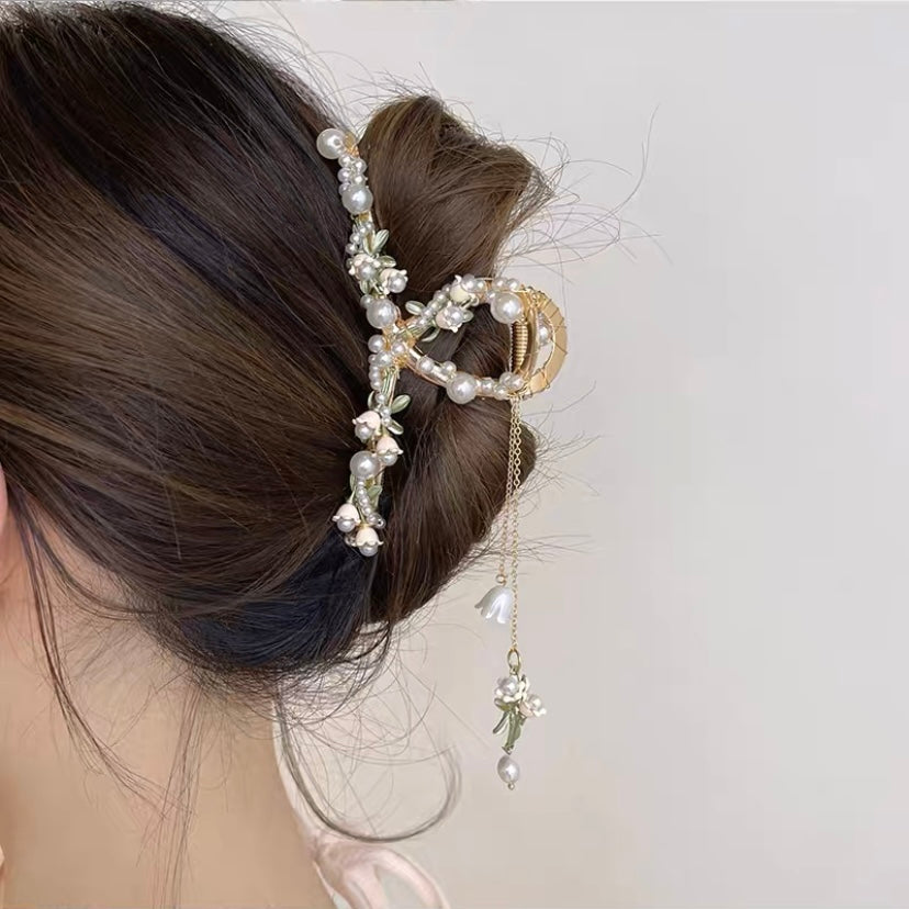 Lily of the Valley Pearl Hair Clip – Love Sun Girl