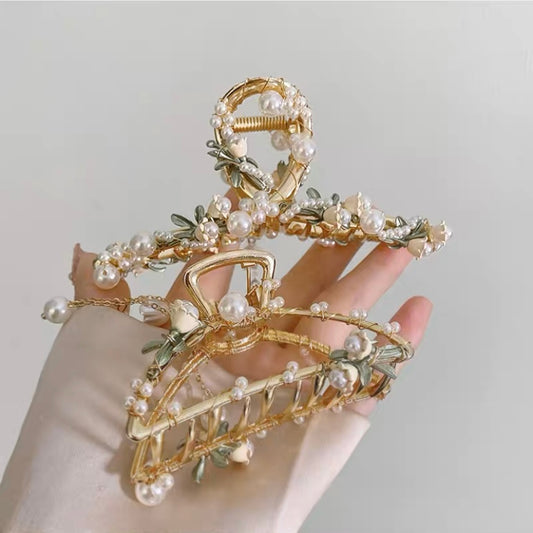 Lily of the Valley Pearl Hair Clip