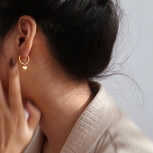 Puffy Heart Earrings