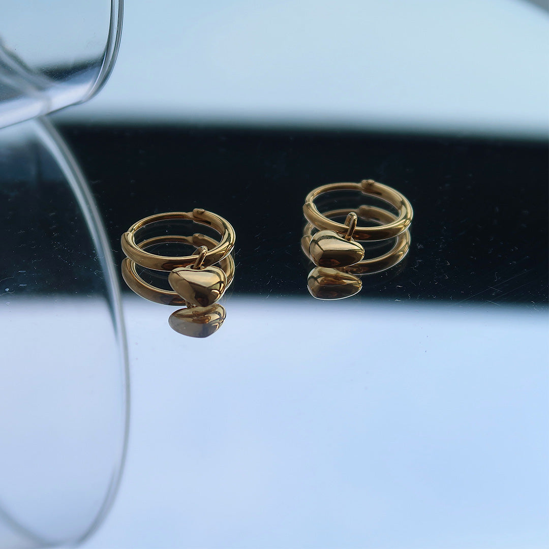 Puffy Heart Earrings