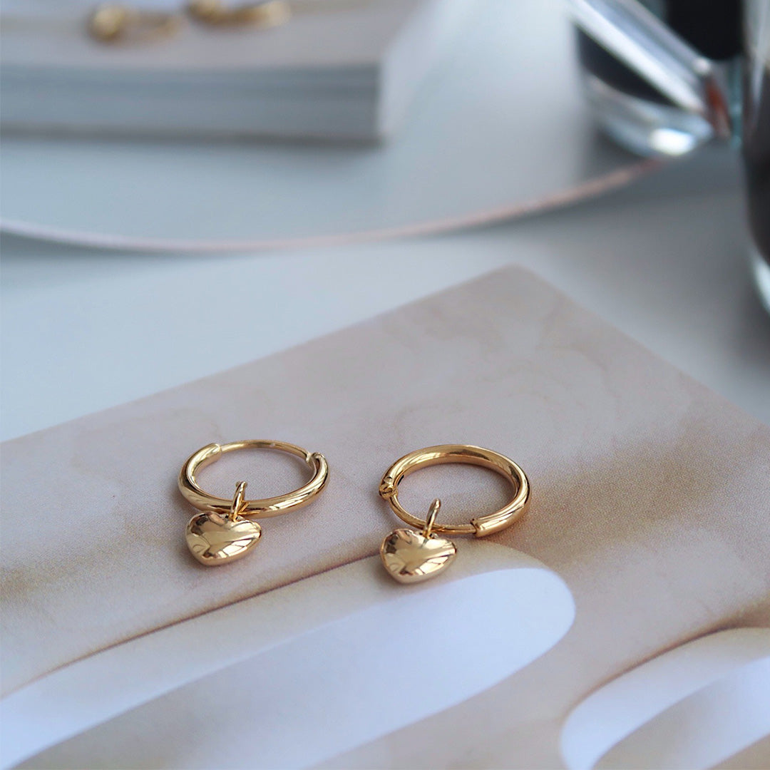 Puffy Heart Earrings