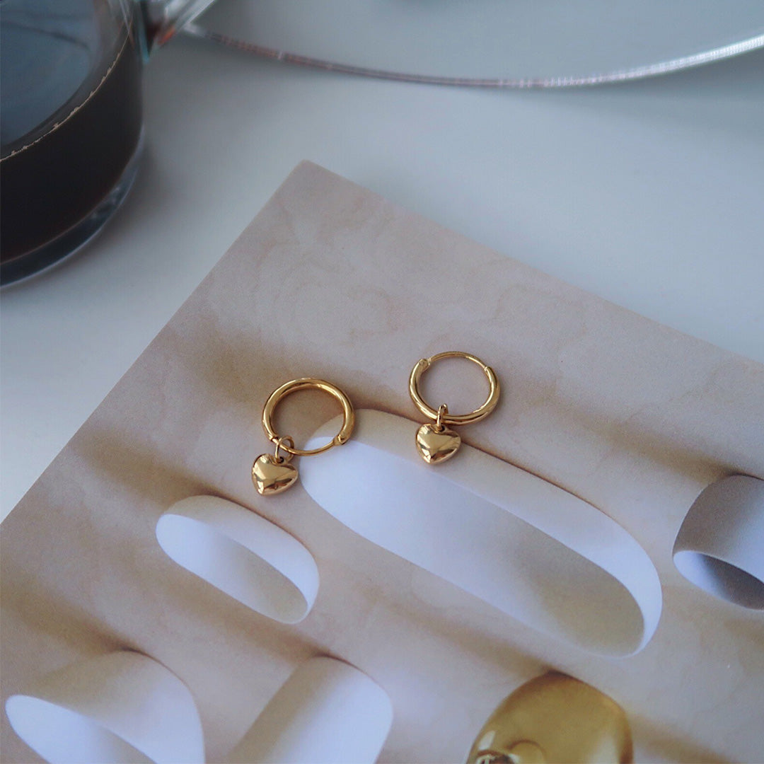 Puffy Heart Earrings