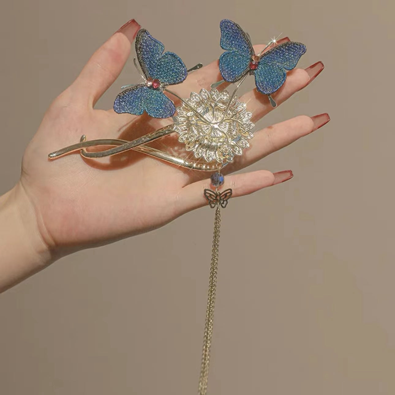 Butterfly Diamond Hair Clip