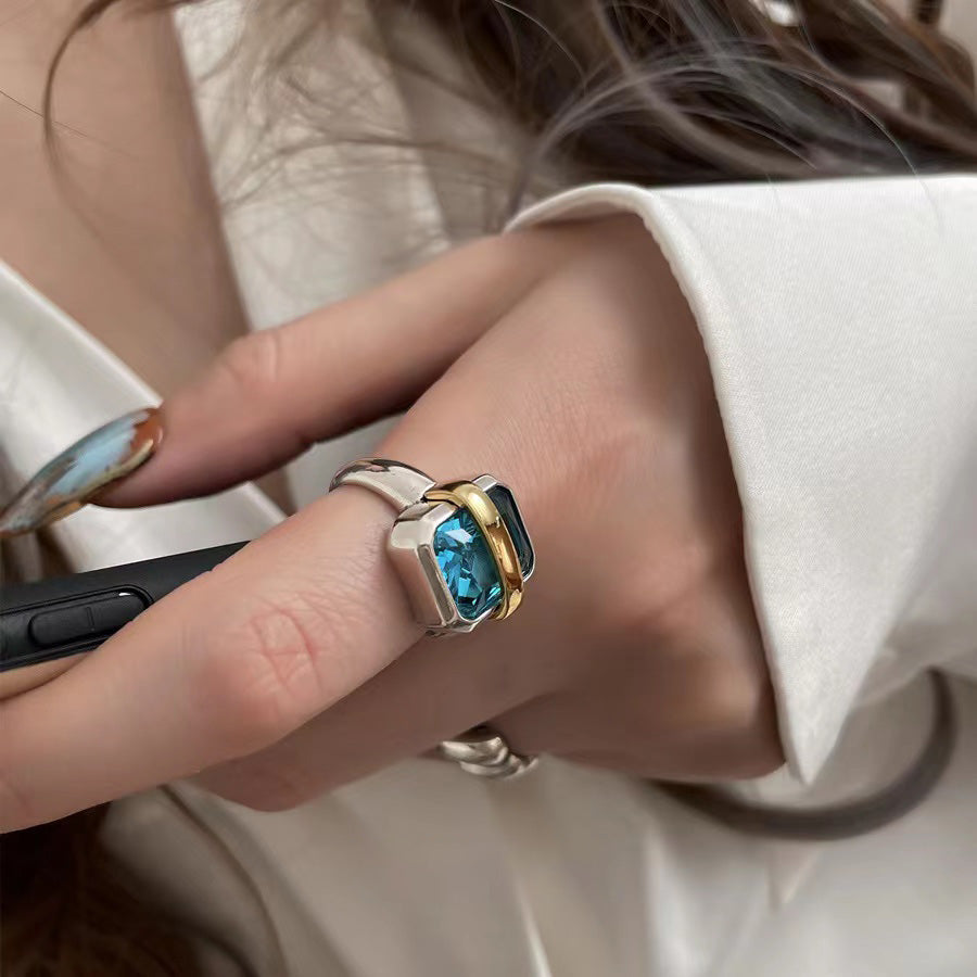 Blue Moonstone Ring