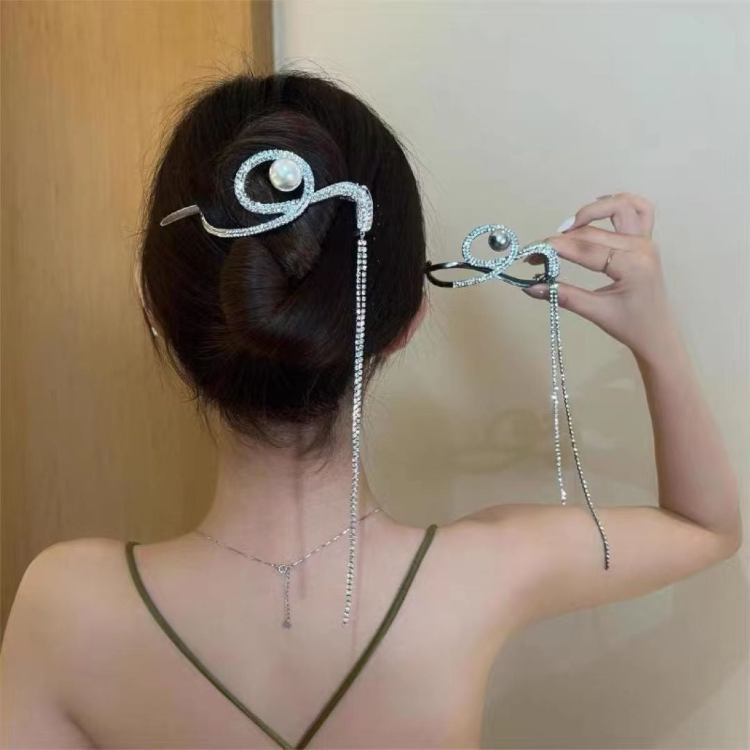Metal Pearl Hair Clip