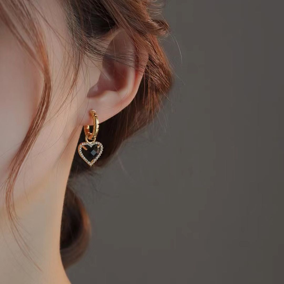 Vintage heart earrings