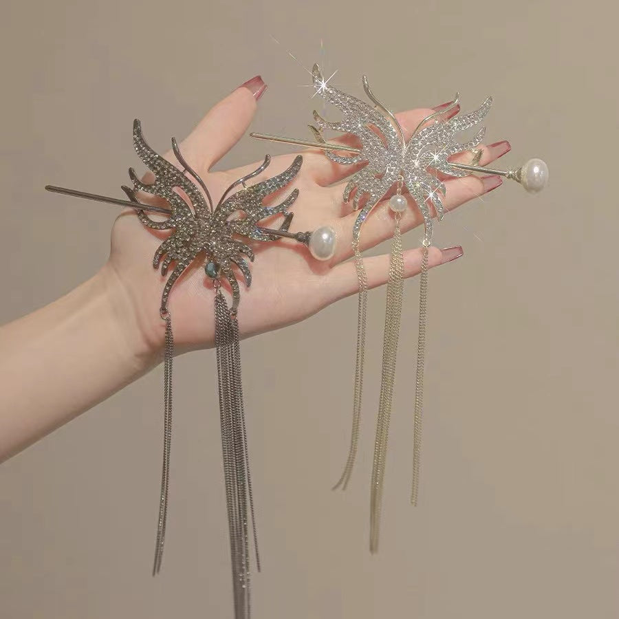 Butterfly Tassel Hairpin