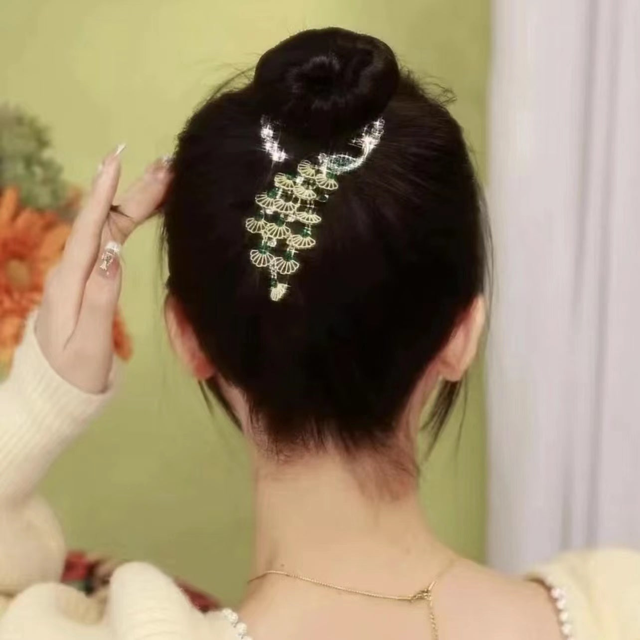 Peacock Hair Buckle