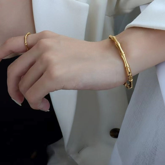 Bamboo Snap Bracelet
