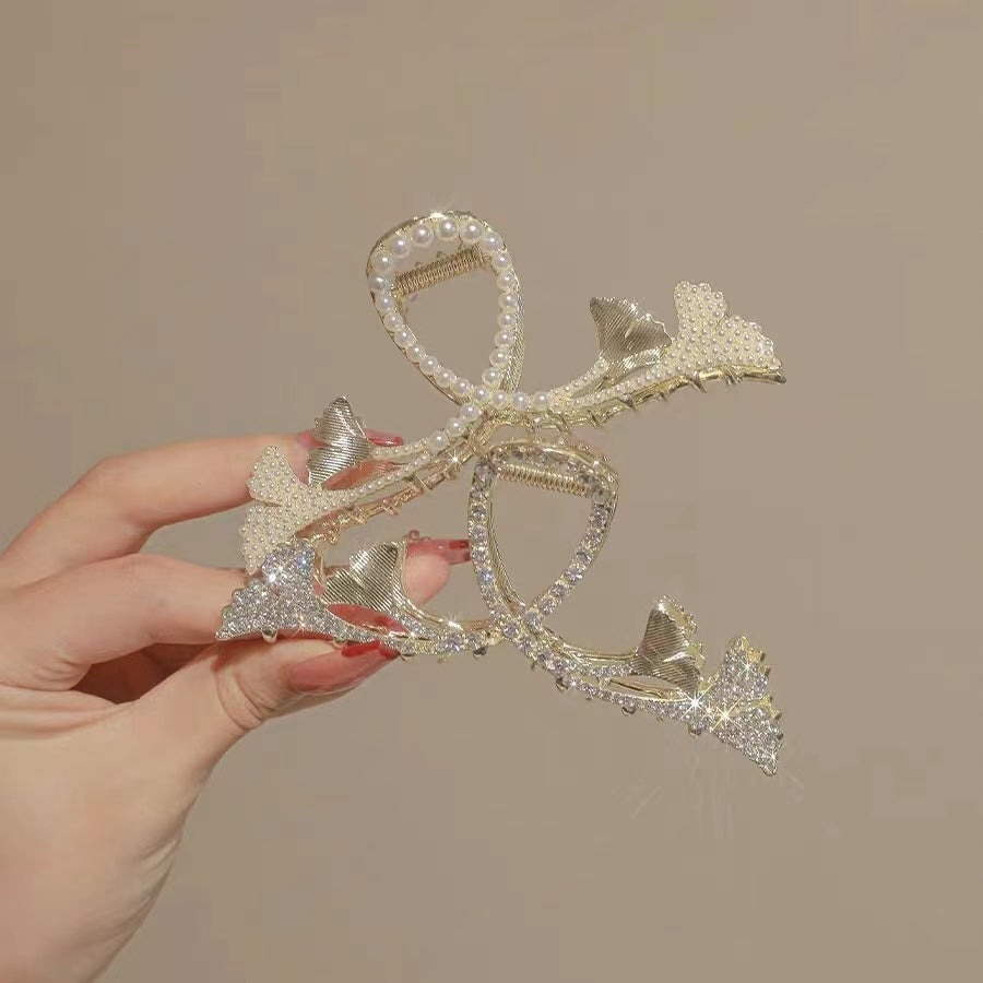 Ginkgo biloba hairpin