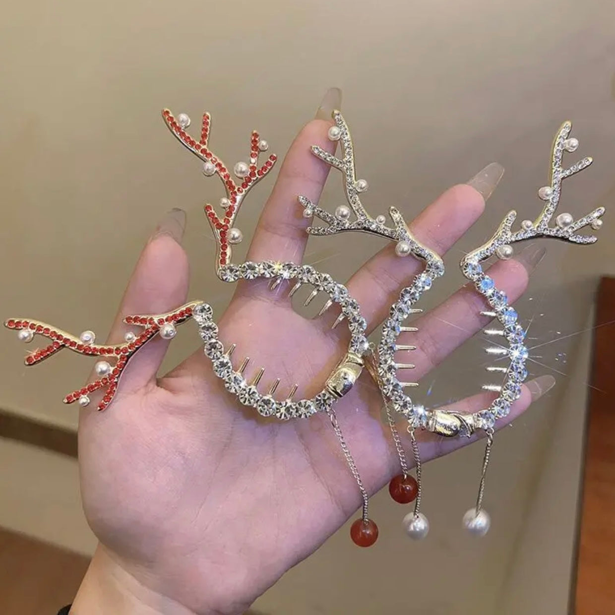 Tassel Bead Hair Clip