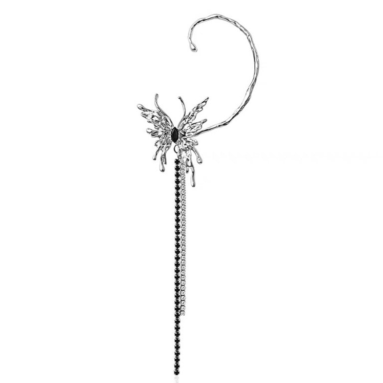 Butterfly Tassel Hanging Earrings