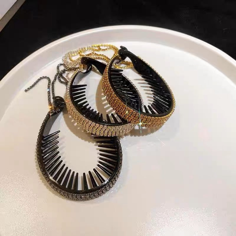Circle Masonry Tassel Hair Clip
