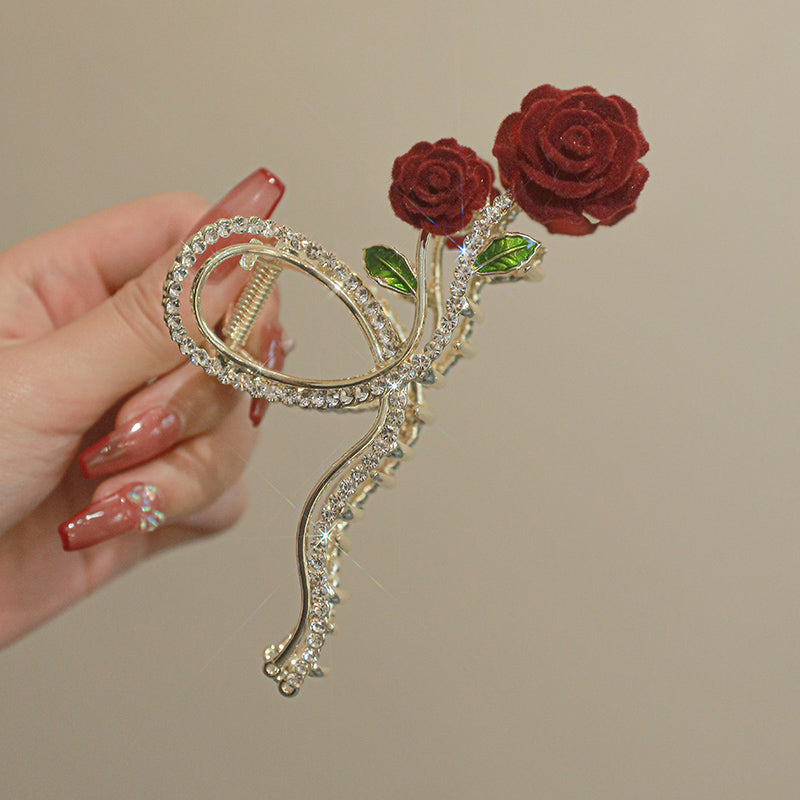 Delicate Rose Hair Clip