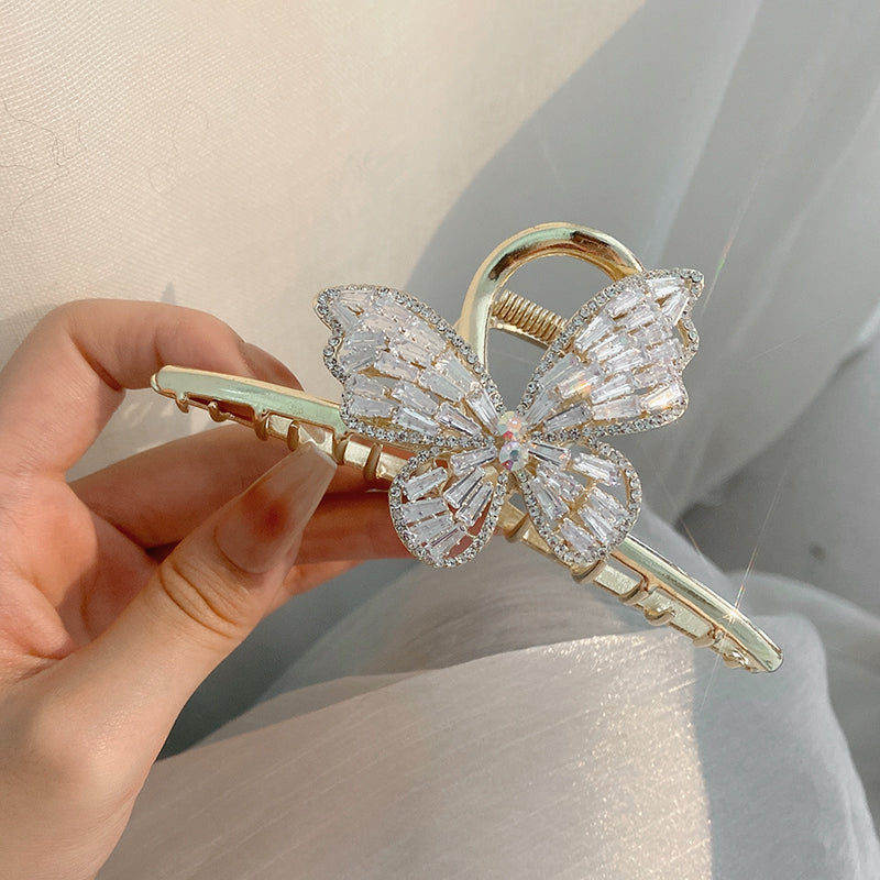 Diamond Butterfly Hair Clip