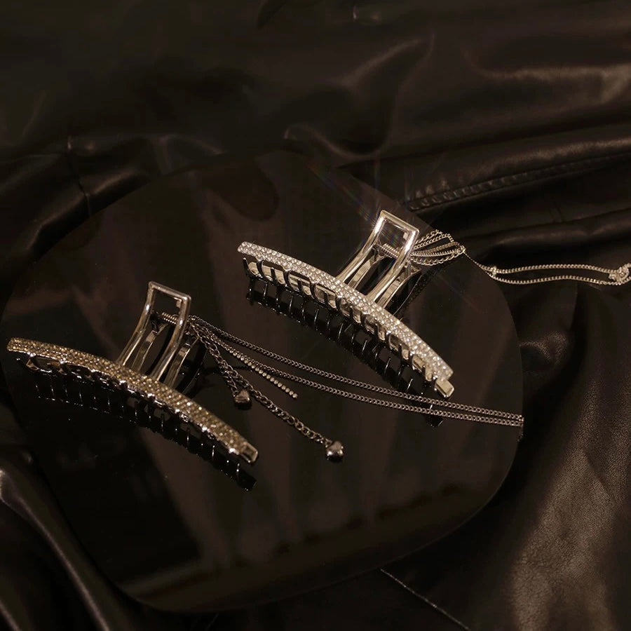 Diamond Tassel Hair Clip