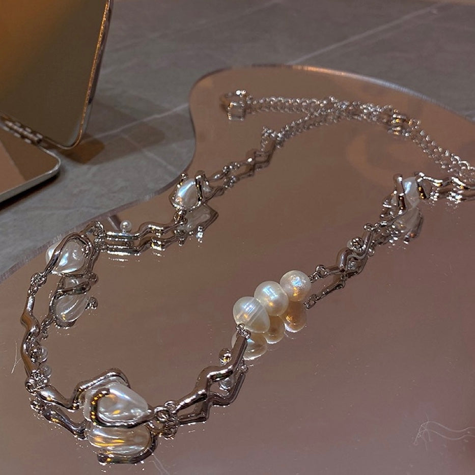 Pearl Glitter Necklace