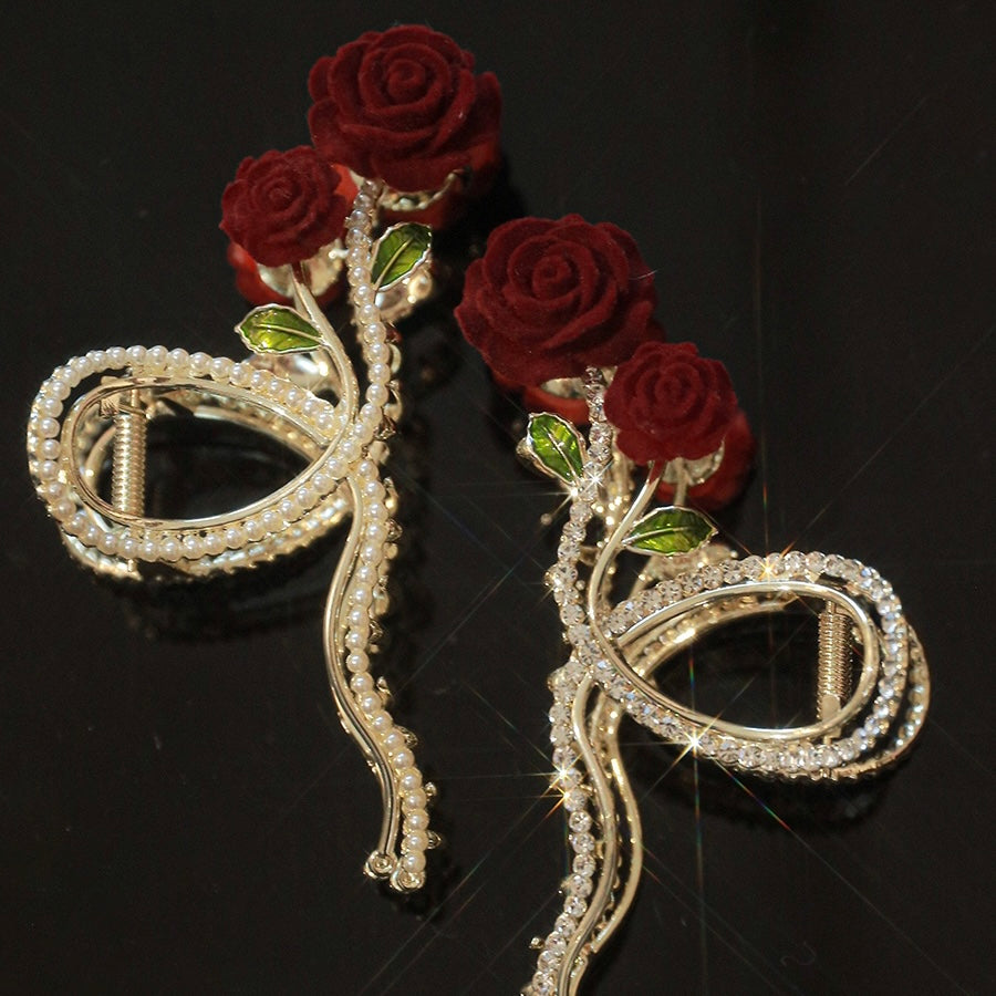 Delicate Rose Hair Clip
