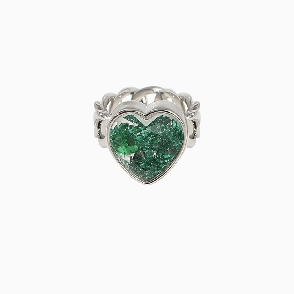 Heart Gemstone Ring