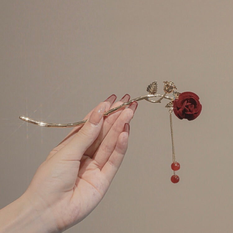 Rose Hair Clip
