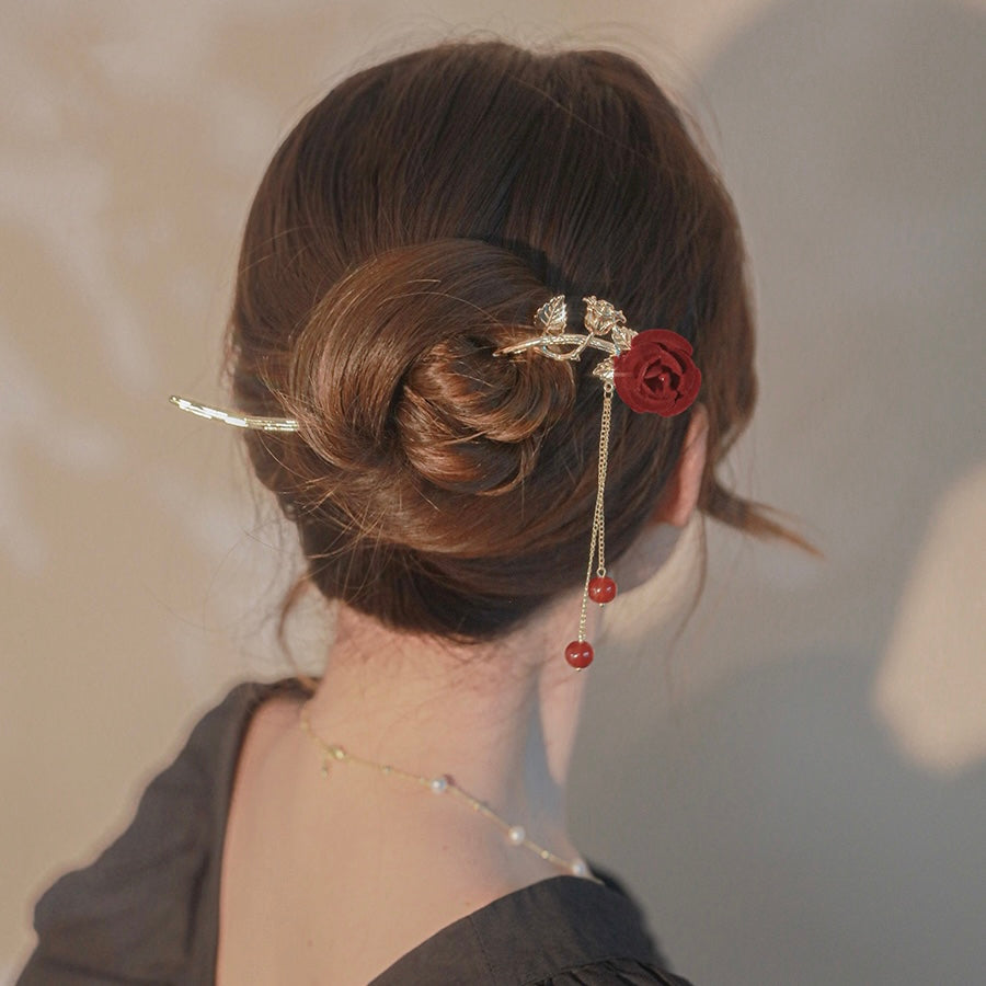Rose Hair Clip