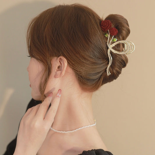 Delicate Rose Hair Clip