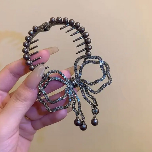 Fashion Pearl Butterfly Hair Clip