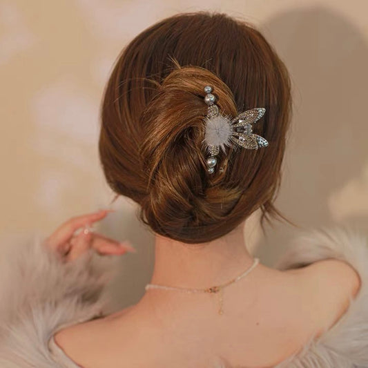 Rabbit Plush Hair Clip