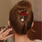 Red Rose Pearl Hair Clip