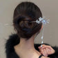 Flower Crystal Tassel Hairpin