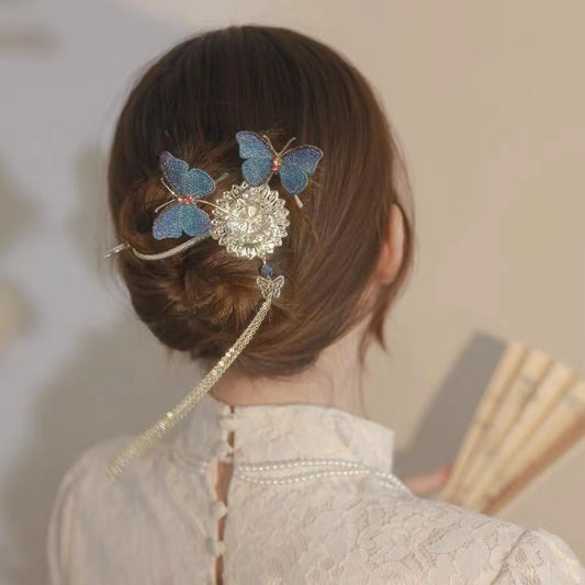 Butterfly Diamond Hair Clip