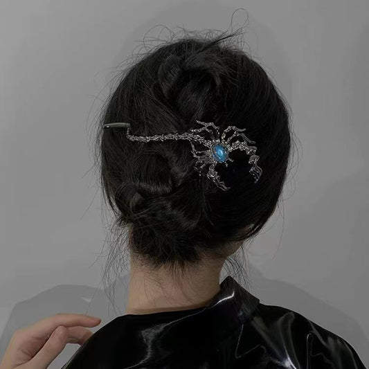 Scorpion Moonstone Hair Clip