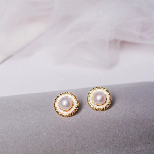 Natural Pearl Earrings