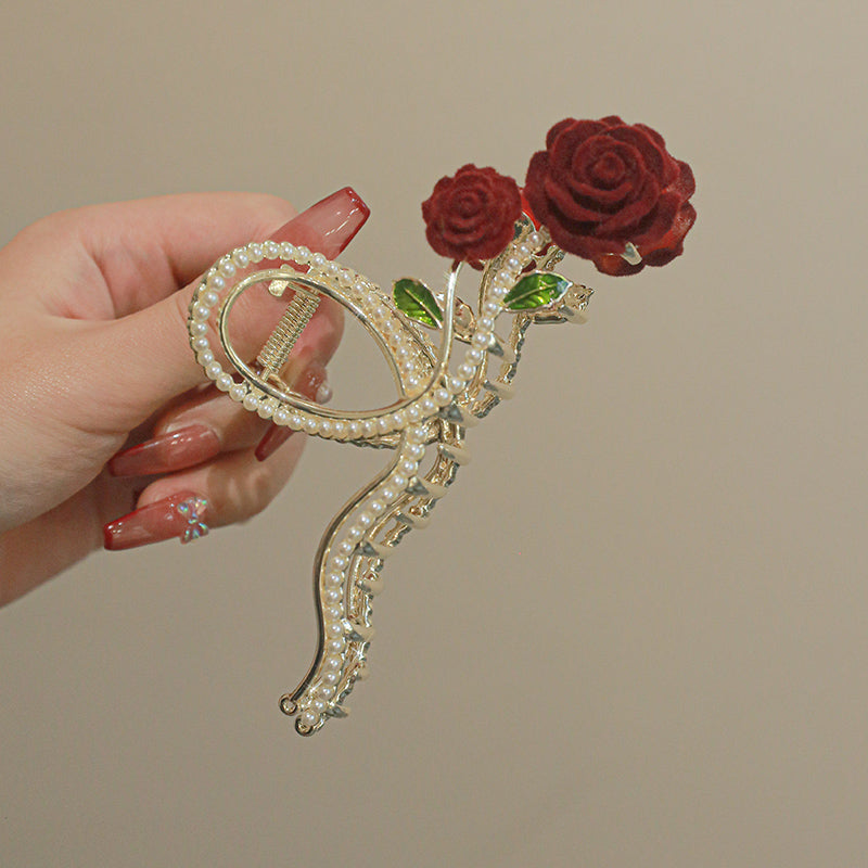 Delicate Rose Hair Clip