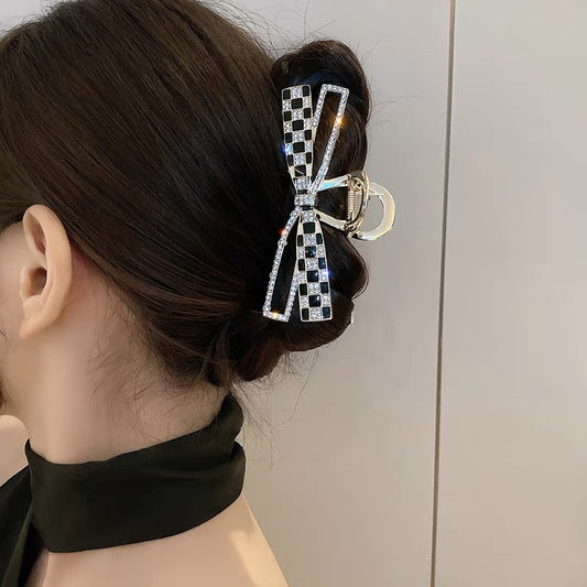 Checkerboard Hair Clips