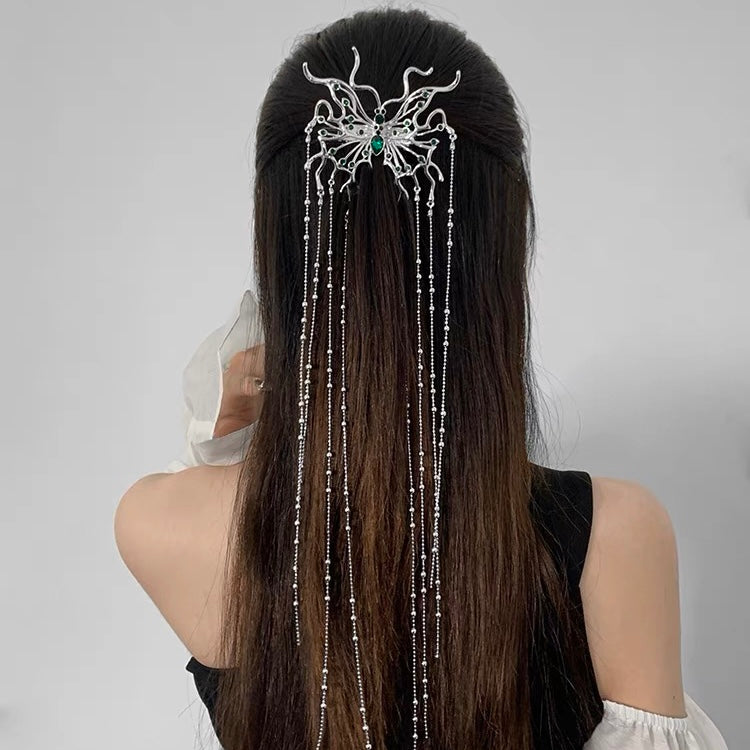 Emerald Butterfly Hair Accessory