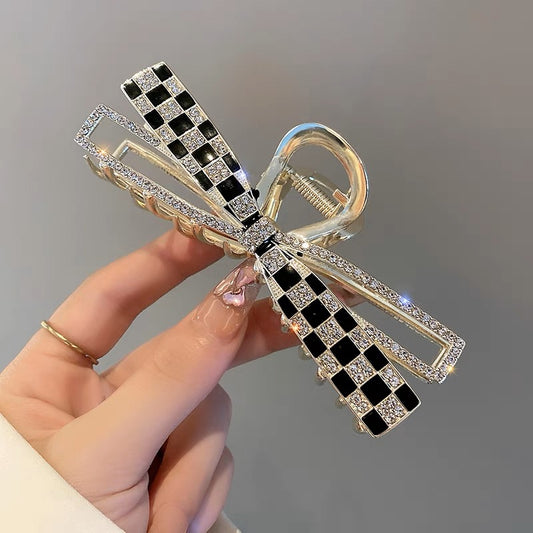 Checkerboard Hair Clips